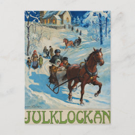 Postal La campana de Navidad de Jenny Nystrom