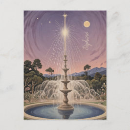 Postal La canción de cuna de lavanda personalizada