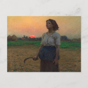 Postal La canción del Lark de Jules Adolphe Breton