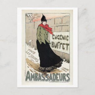 Postal La cantante francesa Eugénie Buffet