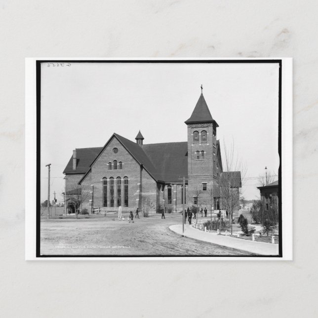 Postal La capilla, Instituto Tuskegee, Ala. c1906 (Anverso)