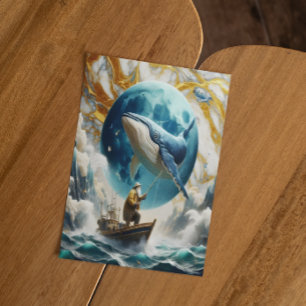 Postal La captura cósmica de un pescador