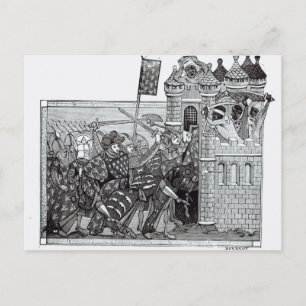 Postal La captura de Damietta en 1249