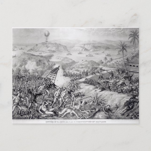 Postal La captura de El Caney, El Paso (Anverso)