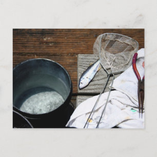 Postal La captura de un pescador