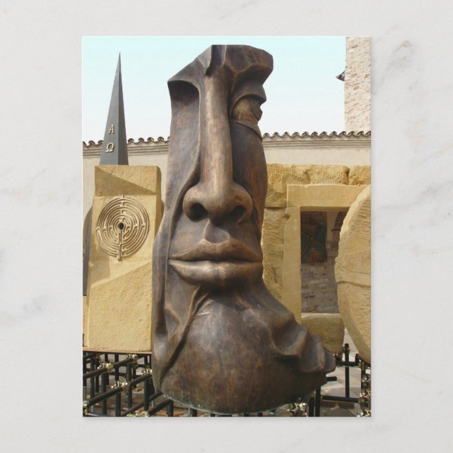 Postal La cara (Anverso)