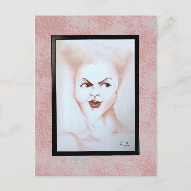 Postal La cara (Anverso)