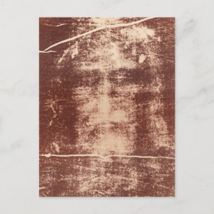 Postal La cara de Jesús en la mortaja de Turín