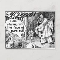 La cara del mal puro (Payaso banjo)
