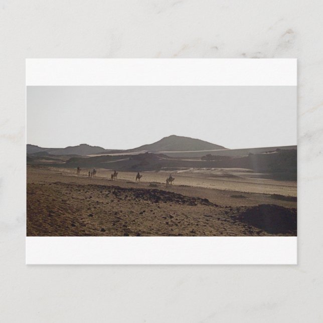 Postal La caravana guarda el moverse (Anverso)
