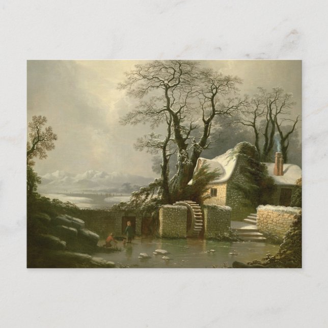 Postal La Carrera de los Molinos Congelados (Anverso)