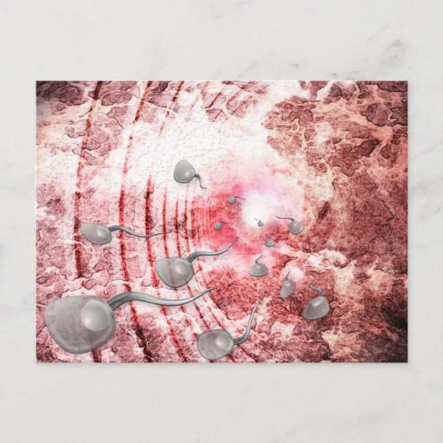 Postal La carrera por la vida (Anverso)