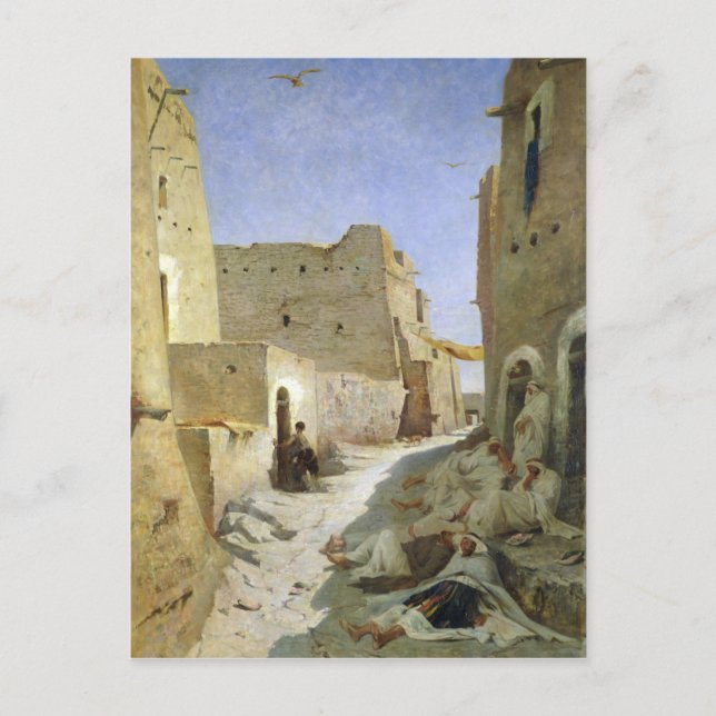 Postal La carretera Bab-El-Gharbi, Laghouat, 1859 (Anverso)