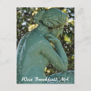 Postal La carta de Lady in the Fountain West Brookfield