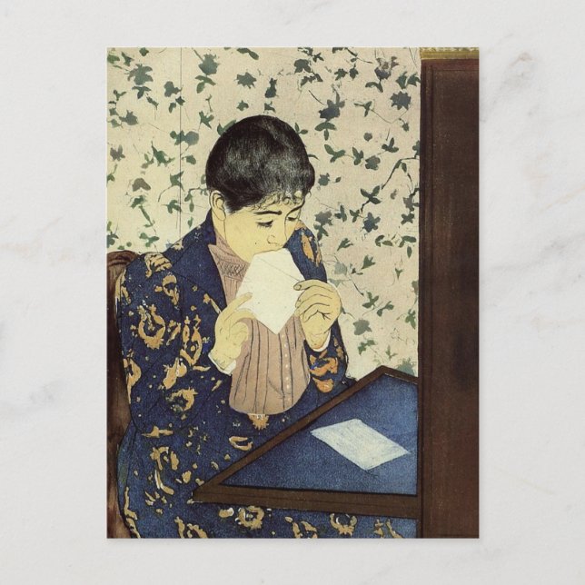Postal La carta de Mary Cassatt Postcard (Anverso)