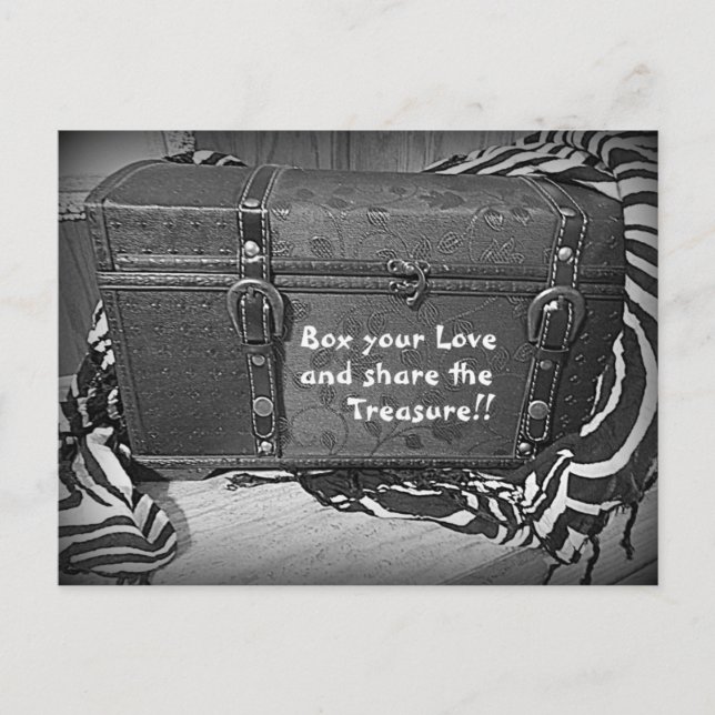 Postal La carta del tesoro del amor (Anverso)