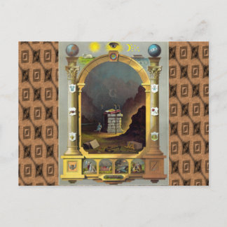 Postal La carta masónica