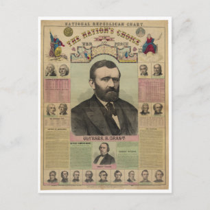 Postal La carta republicana Ulysses S. Grant de M.T. Boyd