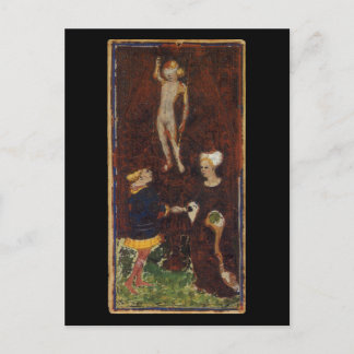 Postal La carta Tarot de los amantes