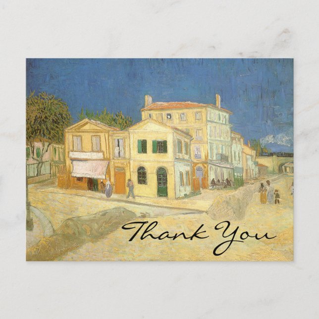 Postal La casa amarilla de Van Gogh (Anverso)