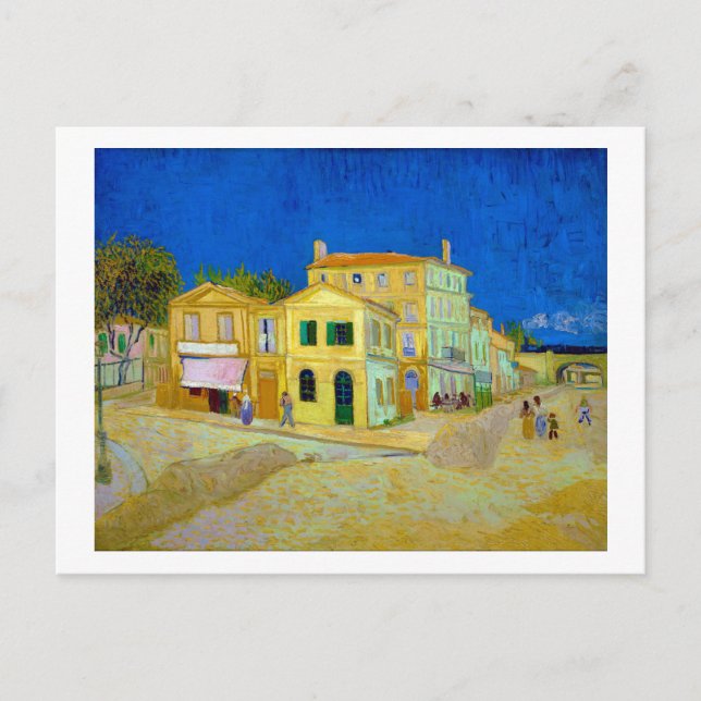Postal La Casa Amarilla, Van Gogh (Anverso)