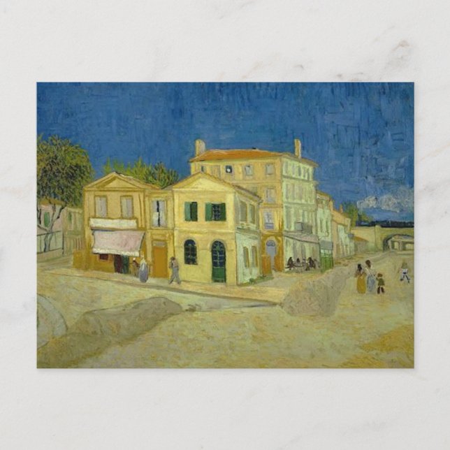 Postal La casa amarilla Vincent van Gogh (Anverso)