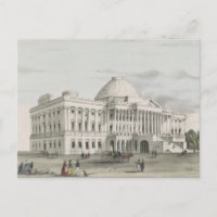 La Casa Blanca, el Capitolio en la Litografía de W