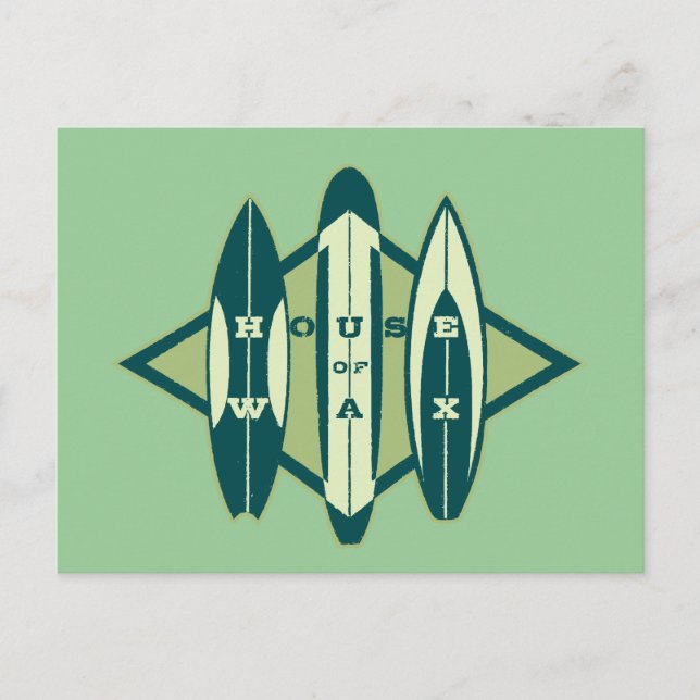Postal La casa de cera del surfista (Anverso)