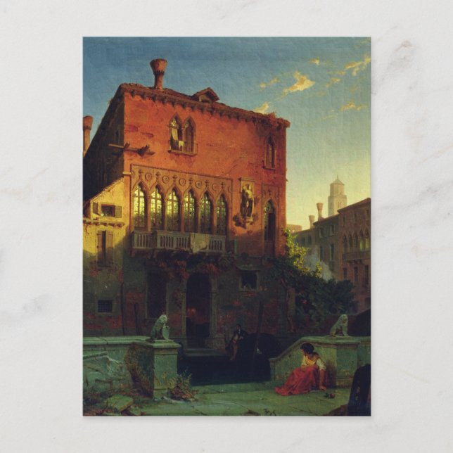 Postal La Casa de Othello, el Moore de Venecia, 1856 (Anverso)
