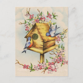 Postal La casa de pájaros