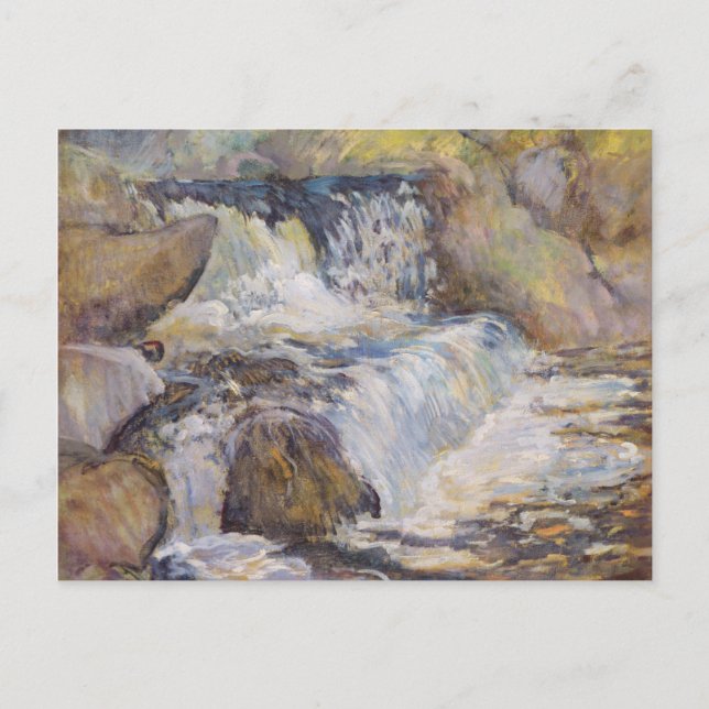 Postal La cascada (Anverso)