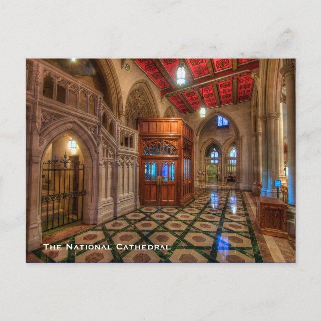 Postal La catedral nacional (Anverso)