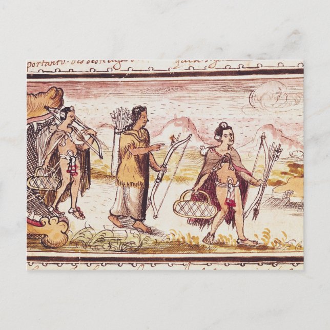 Postal La caza, 1579 (Anverso)