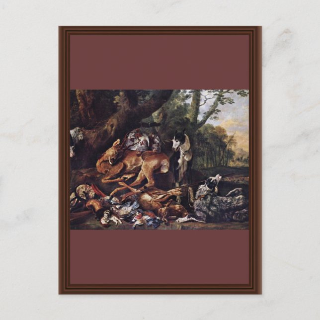 Postal La Caza De Fyt Jan (Mejor Calidad) (Anverso)