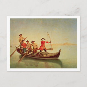 Postal La caza del pato