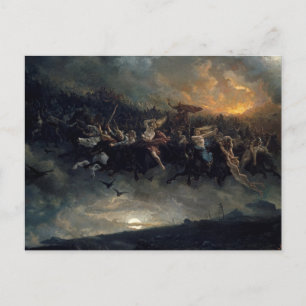 Postal La caza salvaje de Odin por Peter Nicolai Arbo