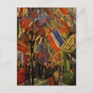 Postal La celebración del catorce de julio en París