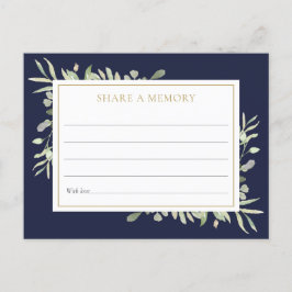 Postal La celebración verde de la vida comparte una tarje