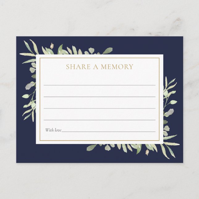 Postal La celebración verde de la vida comparte una tarje (Anverso)