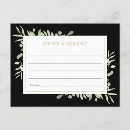 Postal La celebración verde de la vida comparte una tarje