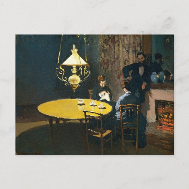 Postal La Cena, El Interior Claude Monet (Anverso)