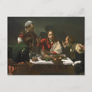 Postal La cena en Emmaus, 1601 2