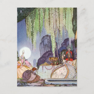Postal La Cenicienta de Kay Nielsen en el Baile