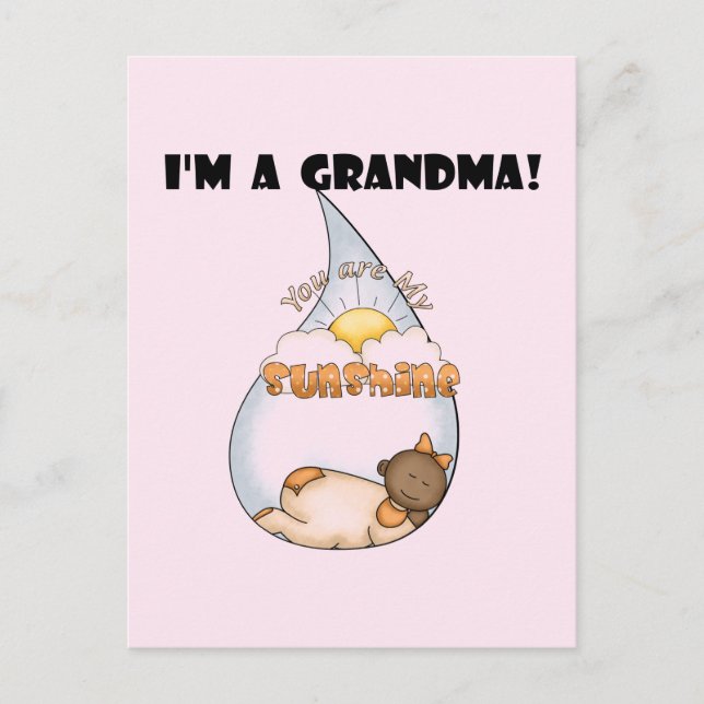 Postal La Chica afroamericana-sunshine de la abuela (Anverso)