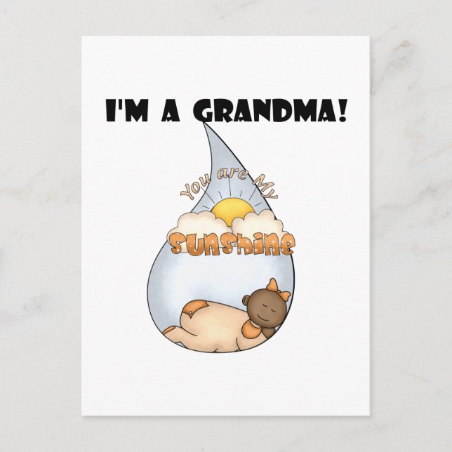 Postal La Chica afroamericana-sunshine de la abuela (Anverso)