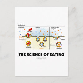 Postal La Ciencia De La Comida (Humor De Endocytosis Biol