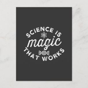 POSTAL LA CIENCIA ES MÁGICA QUE FUNCIONA