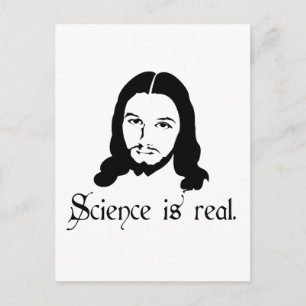 Postal La ciencia es real. Incluso Jesús lo dice. Regalos
