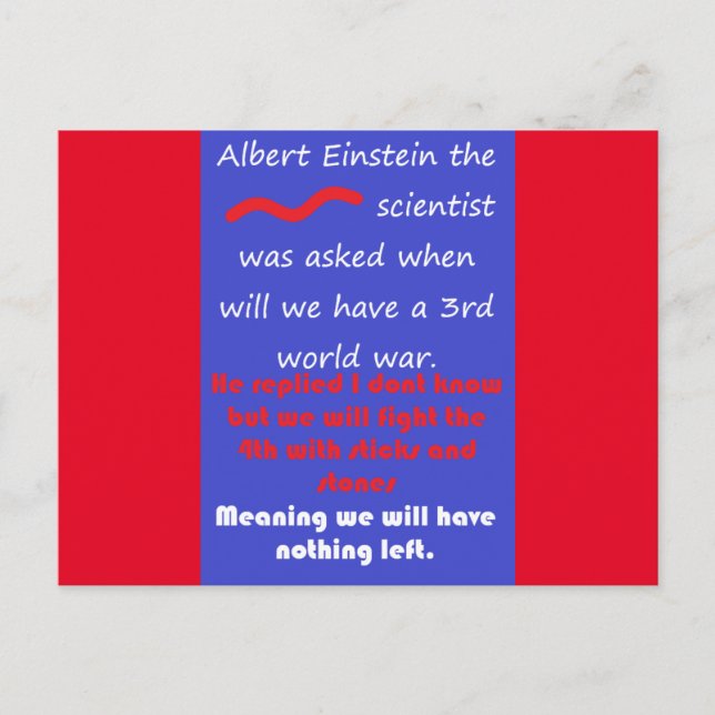 POSTAL LA CIENCIA MATHS LA EDUCACIÓN PALABRAS POEMAS (Anverso)