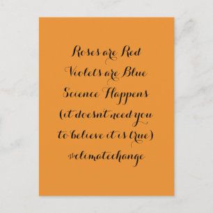 Postal La ciencia sucede con el cambio climático